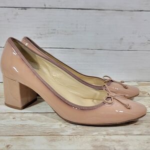JCrew Evie Ballet Heels in Patent Leather Sz 8